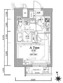 クレイシア新宿御苑前 4階 間取り図