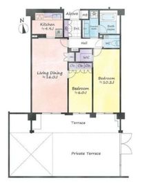 ウェリス麻布狸穴 1階 間取り図