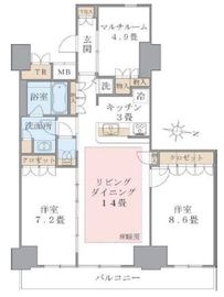 ブリリアイスト東雲キャナルコート 429 間取り図