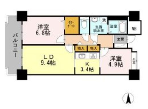 品川シーサイドビュータワー1 1117 間取り図