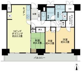 サンクォーレタワー 18階 間取り図