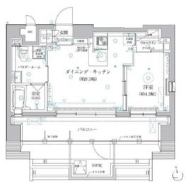 クレイシア新宿御苑前 11階 間取り図