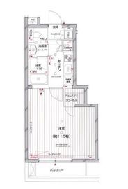 パレステュディオ中目黒 4階 間取り図