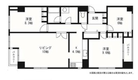 クレール高輪 601 間取り図