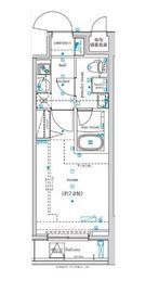 エル・グランジュテ新宿 5階 間取り図