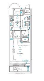 エル・グランジュテ新宿 5階 間取り図