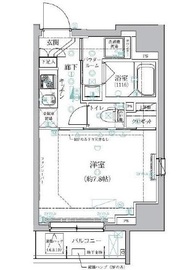 クレイシア新宿御苑前 6階 間取り図