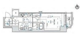 エル・グランジュテ新宿 8階 間取り図