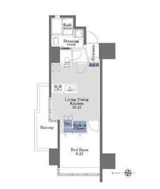 プライムメゾン早稲田 705 間取り図