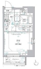 クレイシア新宿御苑前 8階 間取り図