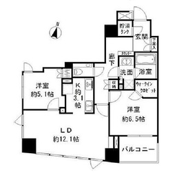 ザ・レジデンス平河町 4階 間取り図