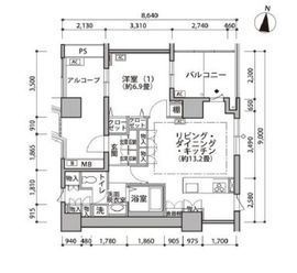 東雲キャナルコートCODAN 19-711 間取り図