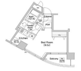 コンフォリア愛宕 402 間取り図