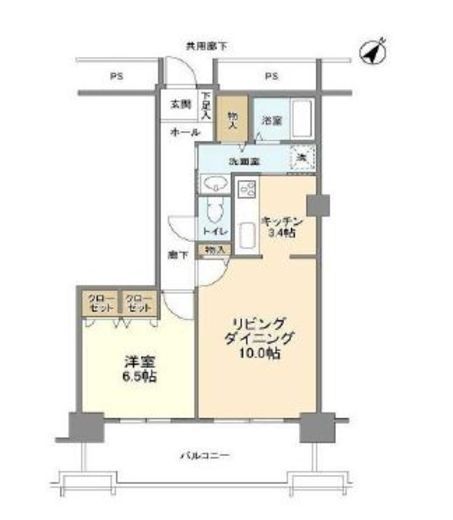トルナーレ日本橋浜町 18階 間取り図