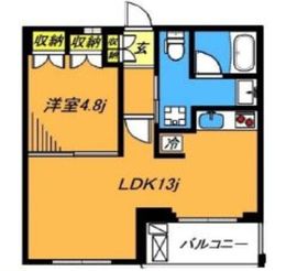 フレンシア玉川田園調布 208 間取り図