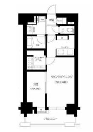 アスコットパーク日本橋浜町BISIKI 3階 間取り図