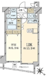 エステムプラザ日本橋弐番館 9階 間取り図