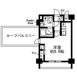 レジディア麻布十番2 803 間取り図