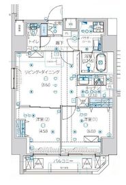 ルクレ墨田緑Ⅲ 901 間取り図
