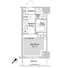 コンフォリア日本橋人形町イースト 503 間取り図