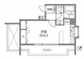 ルクレ森下レジデンス 1101 間取り図