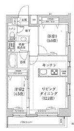 ルフレプレミアム神楽坂 12階 間取り図