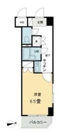 コート新橋 206 間取り図