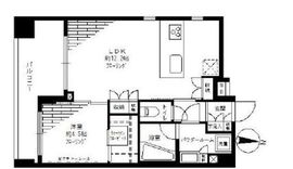 ステージファースト両国アジールコート 501 間取り図