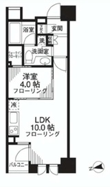 シティハウス東京新橋 2階 間取り図