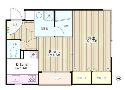 四ツ谷ハウス 101 間取り図
