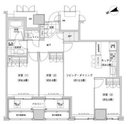 ウエストパークタワー池袋 2903 間取り図