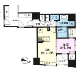 リビオレゾン千代田岩本町ルジェンテ 11階 間取り図