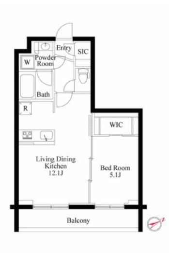 ラクラス四谷 303 間取り図