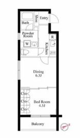 ラクラス四谷 401 間取り図