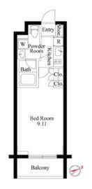 ラクラス四谷 203 間取り図