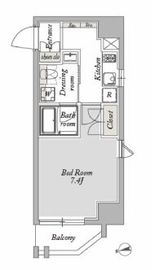 ジオエント御徒町 203 間取り図