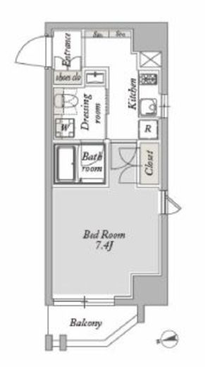 ジオエント御徒町 303 間取り図