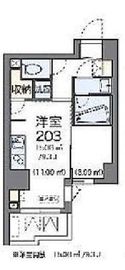 ラヴィエ銀座東 303 間取り図