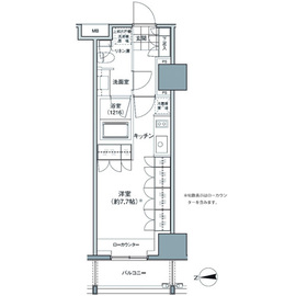 パークハビオ東中野 707 間取り図