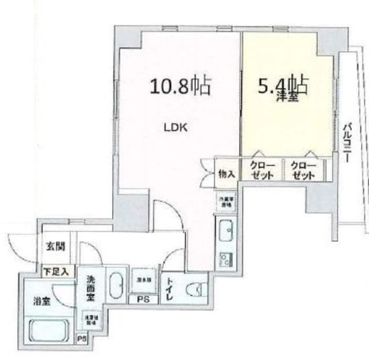 CAVANA八丁堀 (カバナ八丁堀) 305 間取り図