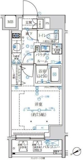 アルテシモリュクス 10階 間取り図