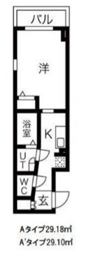ラ・ファヴォール 101 間取り図