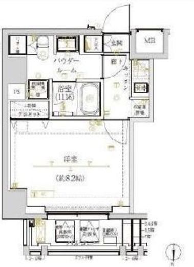 アルテシモノルガ 601 間取り図