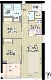 ガーデニエール砧ウエスト 613 間取り図
