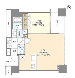 ローレルタワールネ浜松町 13階 間取り図