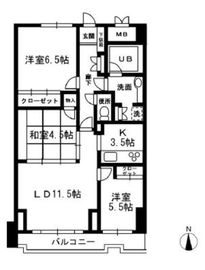 レジディア目白 610 間取り図