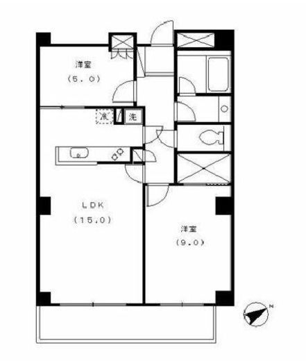 ボアセイズ 2階 間取り図