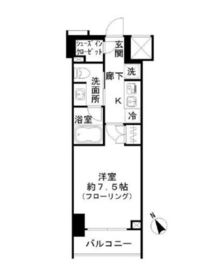 リビオレゾン新虎通り 9階 間取り図