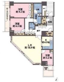 グランドメゾン三軒茶屋の杜 20階 間取り図