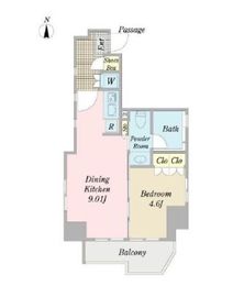 STM高田馬場 1305 間取り図
